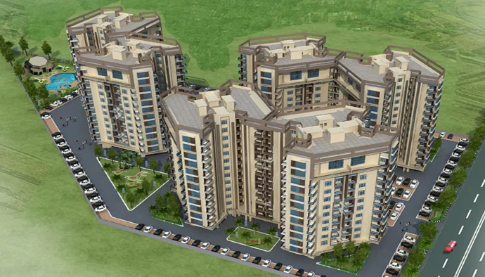 Spacious 3BHK and 4BHK flats in New Chandigarh at Marbella Twin Towers New Chandigarh with modern amenities