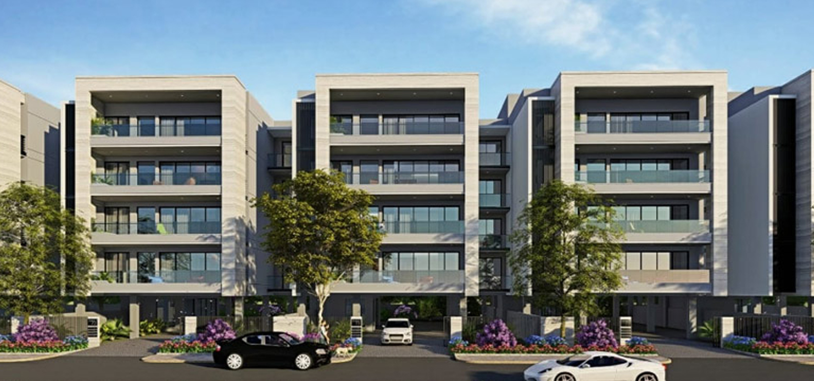 Spacious 3BHK and 4BHK flats in New Chandigarh with modern amenities, landscaped gardens, and clubhouse facilities.